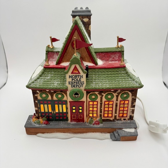 Department 56 Other - Department 56 North Pole Series North Pole Express Depot 5627-8 Holiday Village